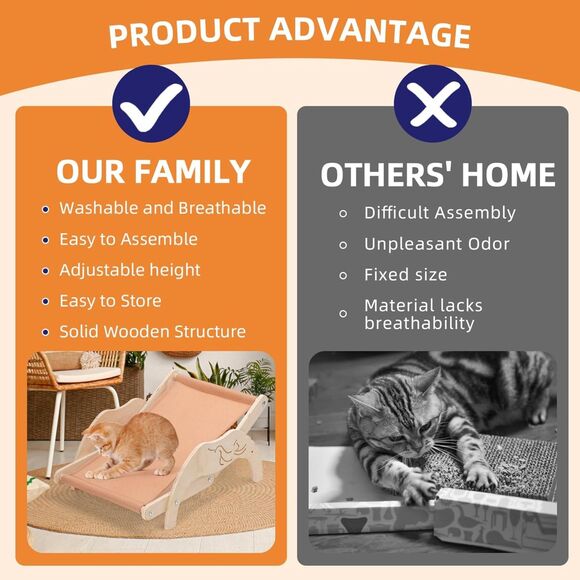 Cat Hammock Bed Small Dog Bed Beach Chair Lounge Chair - Picture 5 of 7